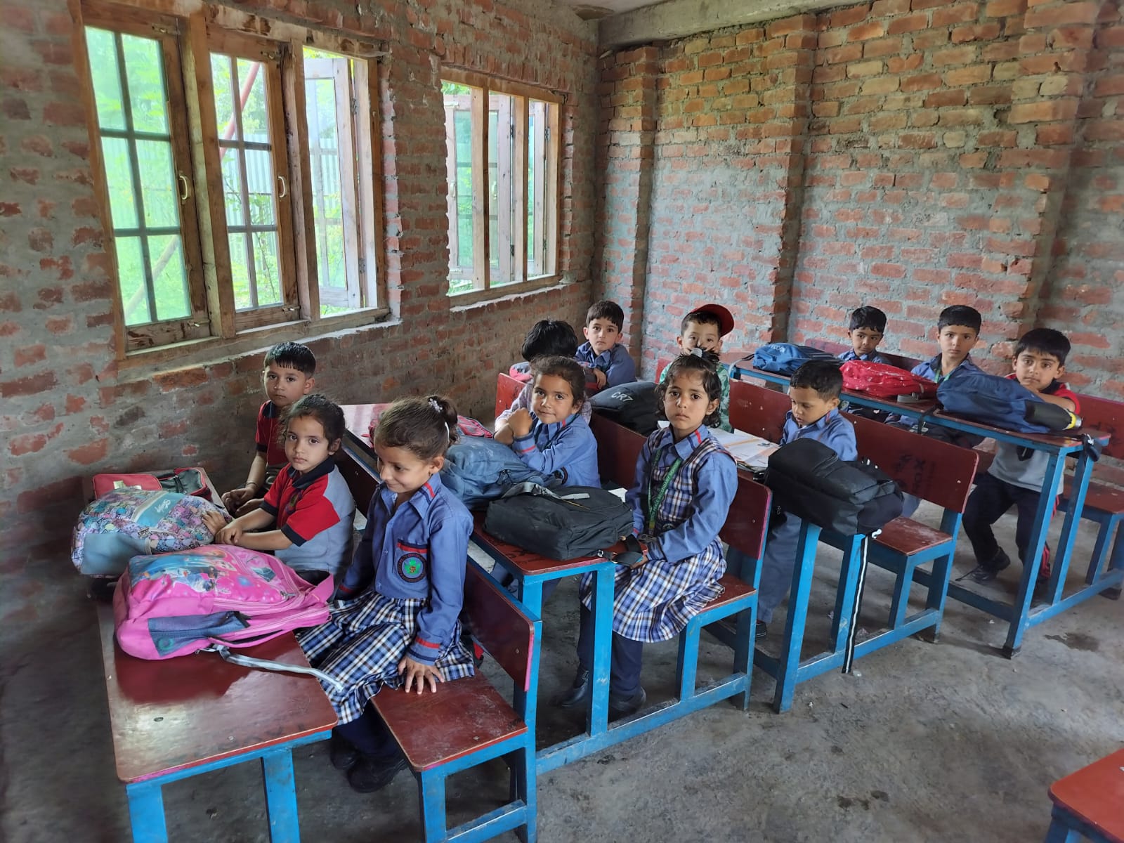 Students learning at Green Peace Secondary School
